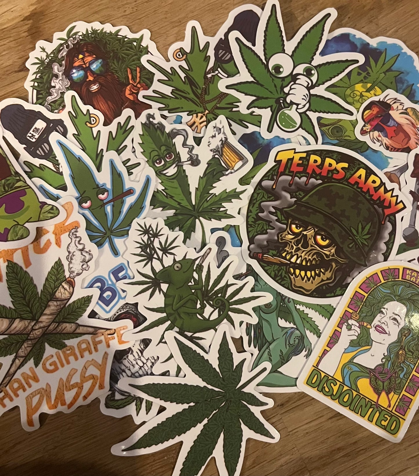 10st 420 stickers willekeurig